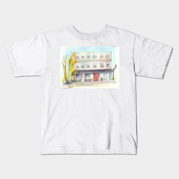 Camas Hotel Kids T-Shirt by Jarrodjvandenberg